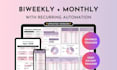 design custom excel or google sheets budget or invoice templates