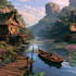 environment concept art and background illustration
