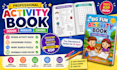 design activity book, crossword, word search puzzle, paperback cover for KDP