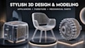 do stylish product design, 3d printing, stl, 3d cad modeling