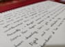 hand write notes and letter