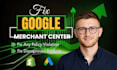 fix google merchant center suspension, misrepresentation and product feed issue