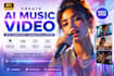 create 4k ultra realistic ai music video with consistent character and  lipsync