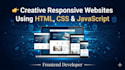 html CSS and javascript assignments and fix frontend code