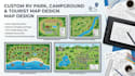 design custom resort, rv park and tourist map design