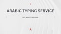 do arabic typing PDF image to word manually