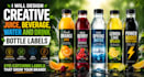 design creative juice, beverage, water and drink bottle labels