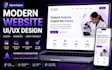 design a modern website UI UX in figma