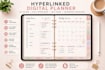 design etsy digital planner, hyperlinked planner and journal