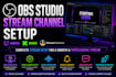 setup obs studio kick twitch channel setup streamlab animated stream overlay