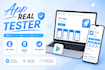 provide 12 testers for google play closed testing for 14 days