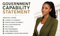 create a government capability statement for sam gov and federal contracts