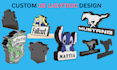 do custom 3d lightbox keychain hypechain 3d logo coaster stl 3mf files