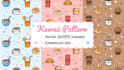 design cute kawaii seamless vector patterns