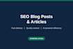write SEO blog posts and articles for your website