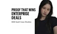 write a premium b2b saas case study with modern pdf design