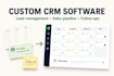 build custom CRM software for lead management