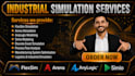 do arena simulation flexsim and simio project and assignment