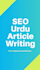 write SEO urdu articles and blog posts