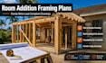 create room addition wall, roof framing plans for florida permits