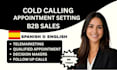 do professional cold calling, sales calls and appointment setting