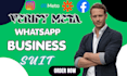 verify meta whatsapp business API setup meta business verification twilio