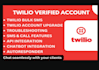 setup sip trunk, bulk sms, did number, twilio, 3cx setup, voip