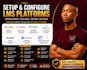 setup lms platforms like moodle, canvas, blackboard, talentlms, docebo  learnupo