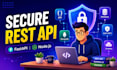 create secure rest apis using fast api or node js backend