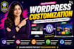 customize your wordpress theme with modern design and fast speed