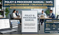 create policy and procedure manual, sops, employee handbook