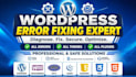 solve any wordpress critical error issue
