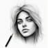 sketch handmade charcoal pencil drawing
