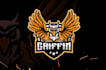 make wonderful griffin king mascot logo design with 1 day delivery