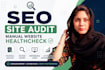manually audit your website SEO and provide a complete growth strategy