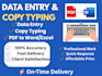 do data entry and typing work
