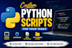 create custom python scripts