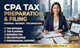 provide CPA tax preparation, filing and consulting