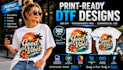 design print ready dtf sublimation png files