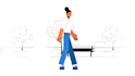 create smooth 2d character walk cycle animation