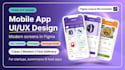 design a modern e commerce or food app UI UX in figma