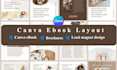 design canva ebook layout, do ebook formatting lead magnet, editable workbooks