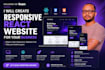 create a responsive react website for your business