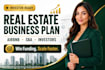 write a real estate business plan or airbnb arbitrage plan