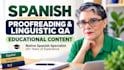 review and edit your spanish course or educational content