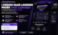 design a modern high converting saas landing page