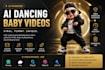 make funny ai animated baby dance reels