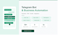 build a telegram bot with payments, CRM integration, and automation
