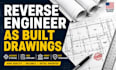 design reverse engineer as built drawings for permit approval resubmission