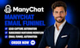 create manychat email funnel and lead capture automation